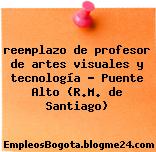reemplazo de profesor de artes visuales y tecnología – Puente Alto (R.M. de Santiago)