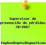 Supervisor de prevención de pérdidas (B-266)