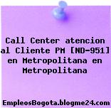 Call Center atencion al Cliente PM [ND-951] en Metropolitana en Metropolitana