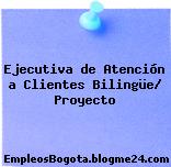 Ejecutiva de Atención a Clientes Bilingüe/ Proyecto