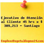 Ejecutivo de Atención al Cliente 45 hrs x $ 309.213 – Santiago