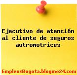 Ejecutivo de atención al cliente de seguros autromotrices
