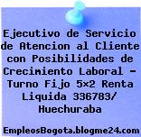 Ejecutivo de Servicio de Atencion al Cliente con Posibilidades de Crecimiento Laboral – Turno Fijo 5×2 Renta Liquida 336783/ Huechuraba