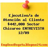 Ejecutivo/a de Atención al Cliente $442.000 Sector Chicureo ENTREVISTA 12/09