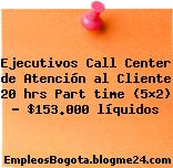 Ejecutivos Call Center de Atención al Cliente 20 hrs Part time (5×2) – $153.000 líquidos