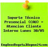 Soporte Técnico Presencial (CAU) – Atencion Cliente Interno Lunes 30/05