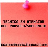 TECNICO EN ATENCION DEL PARVULO/SUPLENCIA