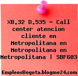 XB.32 D.535 – Call center atencion cliente en Metropolitana en Metropolitana en Metropolitana | SBF603