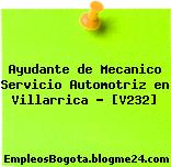 Ayudante de Mecanico Servicio Automotriz en Villarrica – [V232]