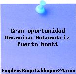 Gran oportunidad Mecanico Automotriz Puerto Montt