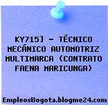 KY715] – TÉCNICO MECÁNICO AUTOMOTRIZ MULTIMARCA (CONTRATO FAENA MARICUNGA)