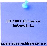 MB-188] Mecanico Automotriz