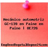 Mecánico automotriz GC-139 en Paine en Paine | OE726