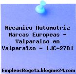 Mecanico Automotriz Marcas Europeas – Valparaiso en Valparaíso – [JC-278]