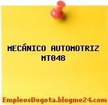 MECÁNICO AUTOMOTRIZ MT048