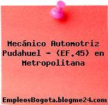 Mecánico Automotriz Pudahuel – (EF.45) en Metropolitana