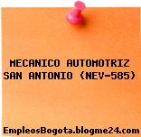 MECANICO AUTOMOTRIZ SAN ANTONIO (NEV-585)
