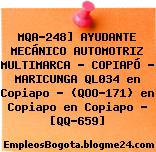 MQA-248] AYUDANTE MECÁNICO AUTOMOTRIZ MULTIMARCA – COPIAPÓ – MARICUNGA QL034 en Copiapo – (QOO-171) en Copiapo en Copiapo – [QQ-659]