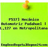 P537] Mecánico Automotriz Pudahuel | L.127 en Metropolitana