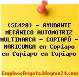 (SC429) – AYUDANTE MECÁNICO AUTOMOTRIZ MULTIMARCA – COPIAPÓ – MARICUNGA en Copiapo en Copiapo en Copiapo