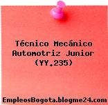 Técnico Mecánico Automotriz Junior (YY.235)