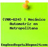 (VNR-624) | Mecánico Automotriz en Metropolitana