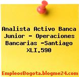 Analista Activo Banca Junior – Operaciones Bancarias -Santiago XLI.590