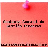 Analista Control de Gestión Finanzas