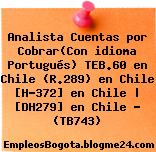 Analista Cuentas por Cobrar(Con idioma Portugués) TEB.60 en Chile (R.289) en Chile [H-372] en Chile | [DH279] en Chile – (TB743)