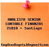 ANALISTA SENIOR CONTABLE FINANZAS 21010 – Santiago