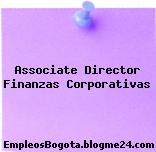 Associate Director Finanzas Corporativas