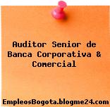 Auditor Senior de Banca Corporativa & Comercial