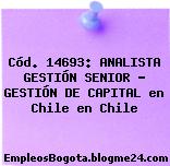 Cód. 14693: ANALISTA GESTIÓN SENIOR – GESTIÓN DE CAPITAL en Chile en Chile