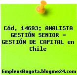 Cód. 14693: ANALISTA GESTIÓN SENIOR – GESTIÓN DE CAPITAL en Chile