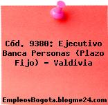 Cód. 9380: Ejecutivo Banca Personas (Plazo Fijo) – Valdivia