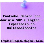Contador Senior con dominio SAP e Ingles – Experencia en Multinacionales