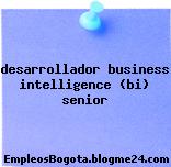 desarrollador business intelligence (bi) senior