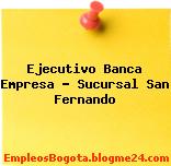Ejecutivo Banca Empresa – Sucursal San Fernando