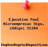 Ejecutivo Pool Microempresas Stgo, código: 21104