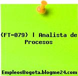 (FT-079) | Analista de Procesos