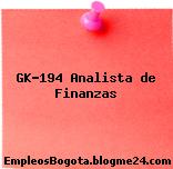 GK-194 Analista de Finanzas