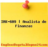 IRK-609 | Analista de Finanzas