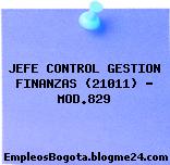 JEFE CONTROL GESTION FINANZAS (21011) – MOD.829