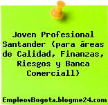 Joven Profesional Santander (para áreas de Calidad, Finanzas, Riesgos y Banca Comerciall)