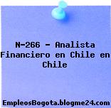 N-266 – Analista Financiero en Chile en Chile