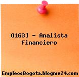 O163] – Analista Financiero
