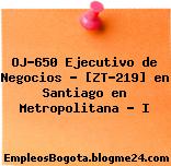 OJ-650 Ejecutivo de Negocios – [ZT-219] en Santiago en Metropolitana – I