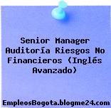 Senior Manager Auditoría Riesgos No Financieros (Inglés Avanzado)