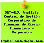 SGT-415] Analista Control de Gestión Corporativo de Finanzas de Riesgo Financiero – Valparaíso