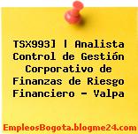 TSX993] | Analista Control de Gestión Corporativo de Finanzas de Riesgo Financiero – Valpa